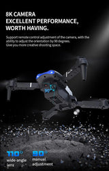 🚀 Drone E99 AIR – Mini Drone 4K avec Écran, Double Caméra & Vol Intelligent